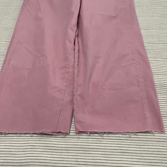 Free People Luca Barrel Pink Cropped Pleated Pants Womens Size 4 X 25 Casual - Picture 5 of 9